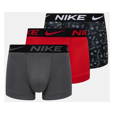 Boxerky Nike 3-pack pánské, šedá barva, 000PKE1156