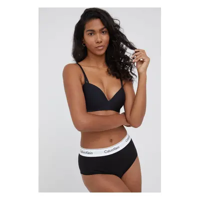 Podprsenka Calvin Klein Underwear černá barva, hladká, 000QF6017E