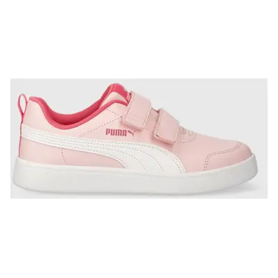 Dětské sneakers boty Puma Courtflex v2 růžová barva