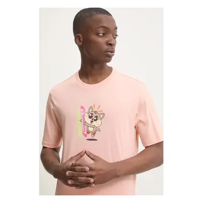 Bavlněné tričko adidas Originals Q12 TS KAWAII oranžová barva, s potiskem, JP0194