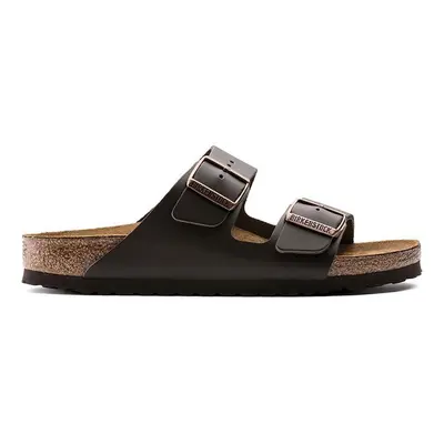 Kožené pantofle Birkenstock Arizona pánské, hnědá barva, 51101