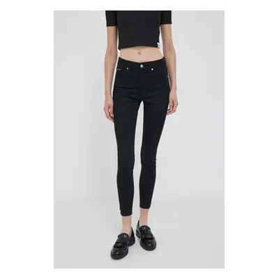 Džíny Calvin Klein Jeans dámské, černá barva, J20J221587