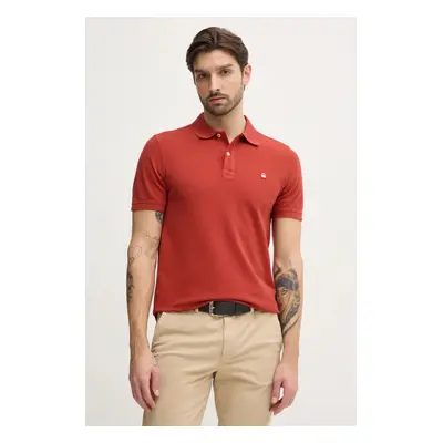 Bavlněné polo tričko United Colors of Benetton růžová barva, 3089J3179