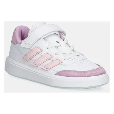 Dětské sneakers boty adidas COURTBLOCK bílá barva, JH8570