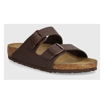 Pantofle Birkenstock Arizona pánské, hnědá barva, 1028133