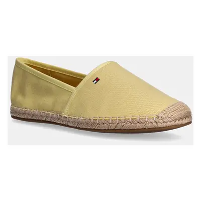 Espadrilky Tommy Hilfiger FLAG CANVAS ESPADRILLE žlutá barva, FW0FW08541