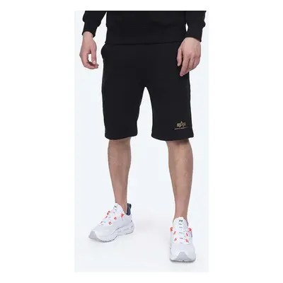 Kraťasy Alpha Industries Basic pánské, černá barva, 116363FP.583-black