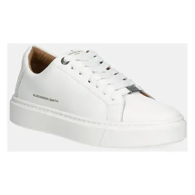 Sneakers boty Alexander Smith London bílá barva, ALBBLDM9064TWT