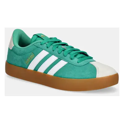 Semišové sneakers boty adidas VL Court 3.0 zelená barva, JP5285