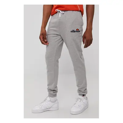 Kalhoty Ellesse Nioro Jog Pant pánské, šedá barva, s aplikací, SHS08783