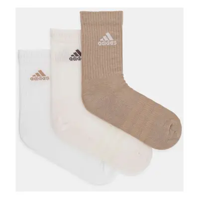 Dětské ponožky adidas C SPW CRW 3P 3-pack bílá barva, JC9383