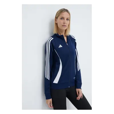 Tréninková mikina adidas Performance Tiro 24 tmavomodrá barva, s aplikací, IR7492