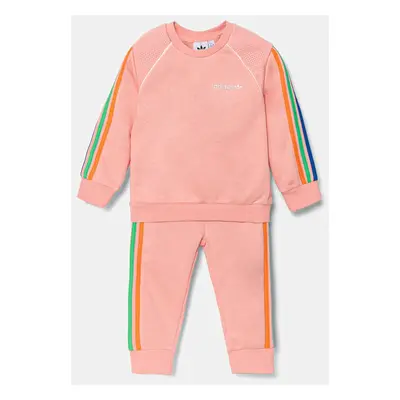 Dětská tepláková souprava adidas Originals oranžová barva, JC5875