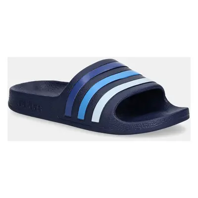 Dětské pantofle adidas ADILETTE AQUA tmavomodrá barva, JP5772