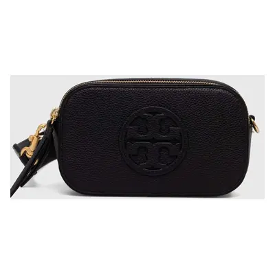 Kožená kabelka Tory Burch Miller Mini černá barva, 158757.001