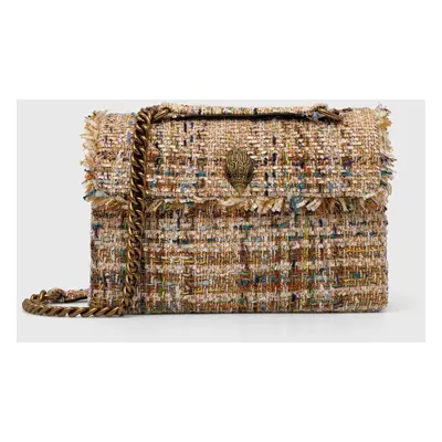 Kabelka Kurt Geiger London TWEED KENSINGTON BAG béžová barva, 2062643609