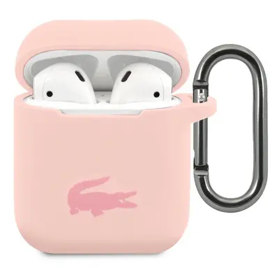 Pouzdro na airpod Lacoste Airpods Cover růžová barva