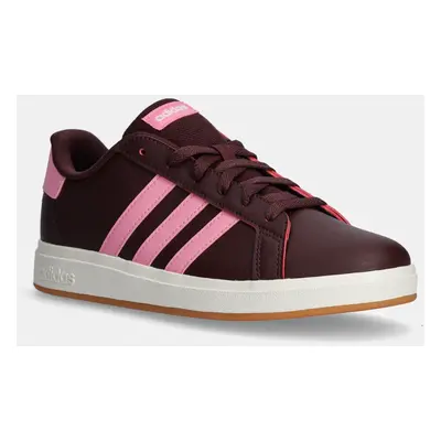 Dětské sneakers boty adidas GRAND COURT 2.0 vínová barva, JR5111