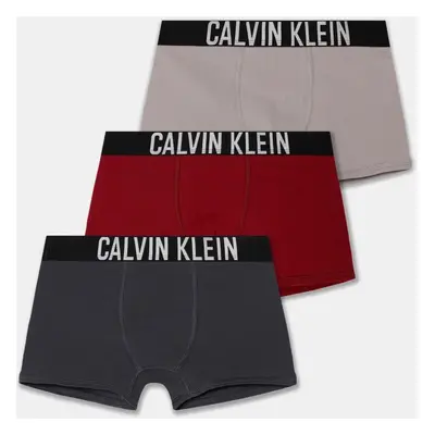 Dětské boxerky Calvin Klein Underwear 3-pack červená barva, B70B700499