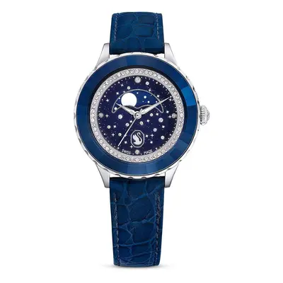 Hodinky Swarovski OCTEA MOON tmavomodrá barva, 5677494