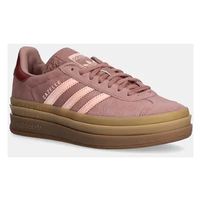 Sneakers boty adidas Originals Gazelle Bold růžová barva, JH9666