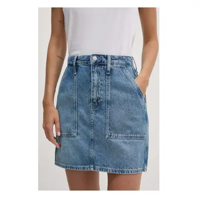 Džínová sukně Calvin Klein Jeans mini, pouzdrová, J20J223681