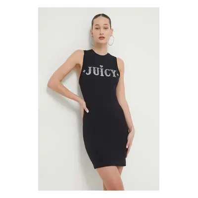 Šaty Juicy Couture černá barva, mini