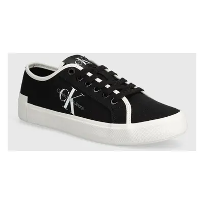 Tenisky Calvin Klein Jeans SKATER VULCANIZED LOW CS ML MR dámské, černá barva, YW0YW01453