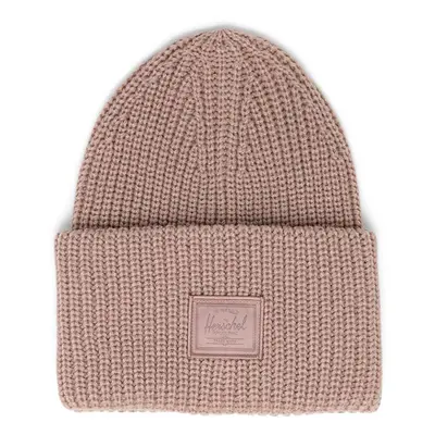 Čepice Herschel Juneau Beanie růžová barva, z husté pleteniny