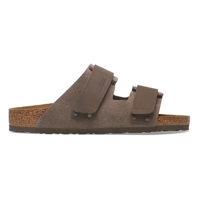 Kožené pantofle Birkenstock Uji dámské, zelená barva, 1029259