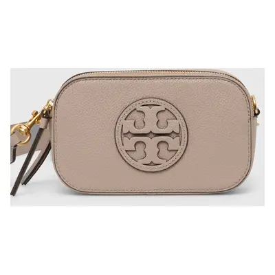 Kožená kabelka Tory Burch Miller Mini béžová barva, 150153.200