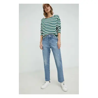 Džíny Levi's 501 Original Cropped dámské, high waist