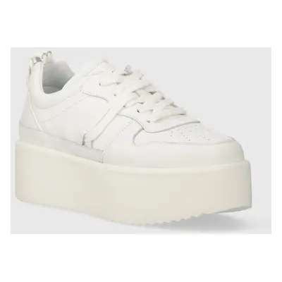 Kožené sneakers boty Inuikii Colette Low bílá barva, 30102-800