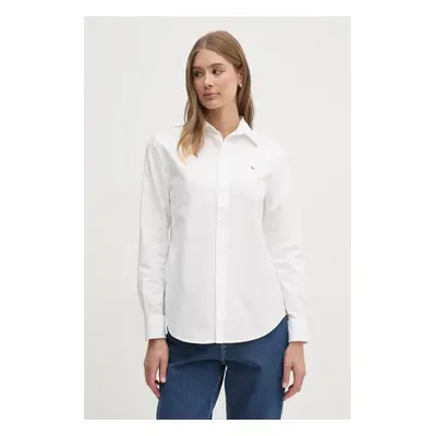 Bavlněná košile Polo Ralph Lauren bílá barva, relaxed, s klasickým límcem, 211970736