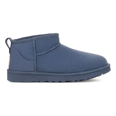 Semišové sněhule UGG Classic Ultra Mini tmavomodrá barva, 1116109-DTB