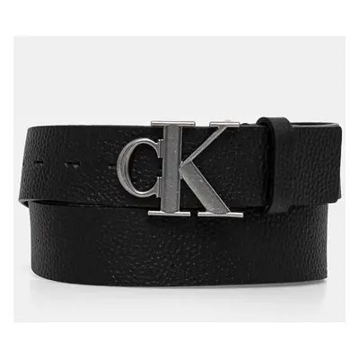 Kožený pásek Calvin Klein Jeans pánský, černá barva, K50K512088