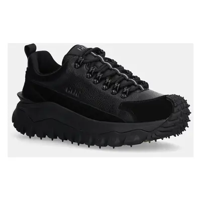 Kožené sneakers boty GOE černá barva, OO1N4007 BLACK