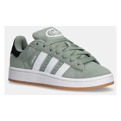 Semišové sneakers boty adidas Originals CAMPUS 00s zelená barva, JI0283