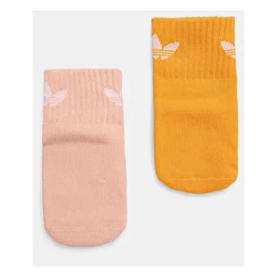 Dětské ponožky adidas Originals 2-pack oranžová barva, JC8540