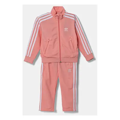 Dětská tepláková souprava adidas Originals oranžová barva, JC9152