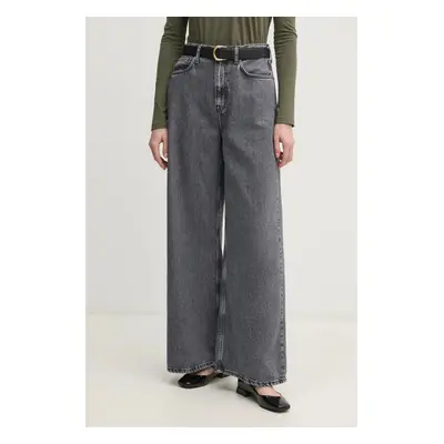 Džíny Pepe Jeans WIDE LEG JEANS UHW JAIMY dámské, šedá barva, PL204740UM0