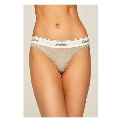 Tanga Calvin Klein Underwear šedá barva, 0000F3786E