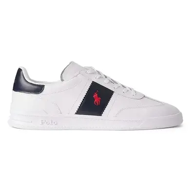 Kožené sneakers boty Polo Ralph Lauren Hrt Aera bílá barva, 809954593001.100