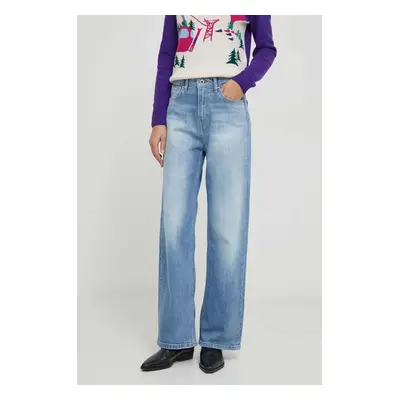 Džíny Pepe Jeans WIDE LEG JEANS UHW dámské, PL204598MI7