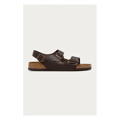 Sandály Birkenstock Milano pánské, hnědá barva, 34101