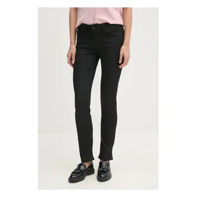 Džíny Pepe Jeans SLIM JEANS LW NEW BROOKE dámské, černá barva, PL204737XM7