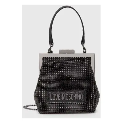 Kabelka Love Moschino černá barva, JC4043PP1LLP100A