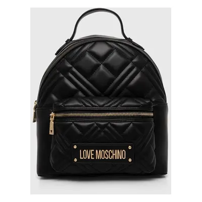 Batoh Love Moschino dámský, černá barva, malý, hladký, JC4148PP1LLA0000