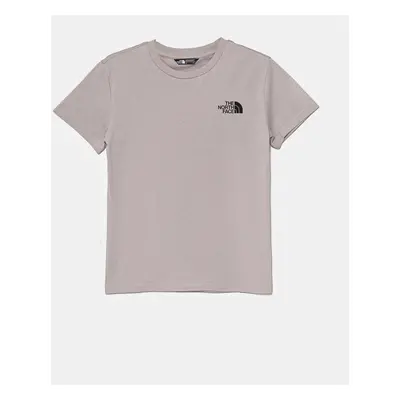 Dětské tričko The North Face TEEN S/S SIMPLE DOME TEE šedá barva, s potiskem, NF0A8DRP1OA1