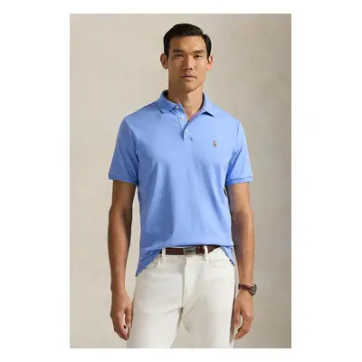 Bavlněné polo tričko Polo Ralph Lauren růžová barva, 710704319